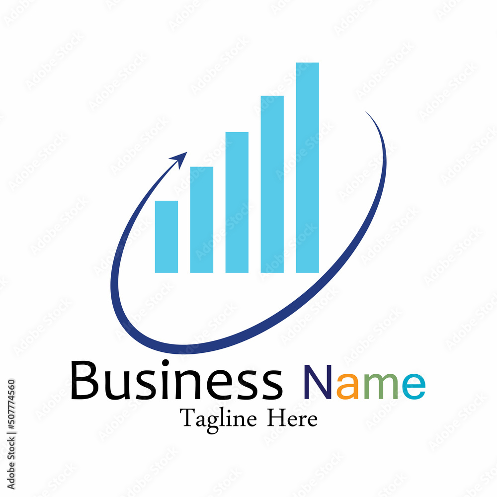 Business Marketing and finance vector logo concept template design Business Marketing and finance vector logo concept template design
