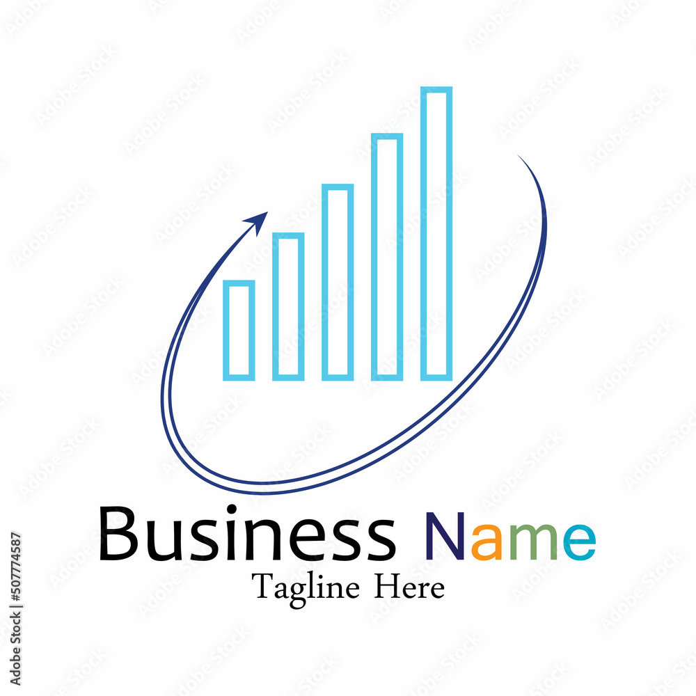 Business Marketing and finance vector logo concept template design Business Marketing and finance vector logo concept template design