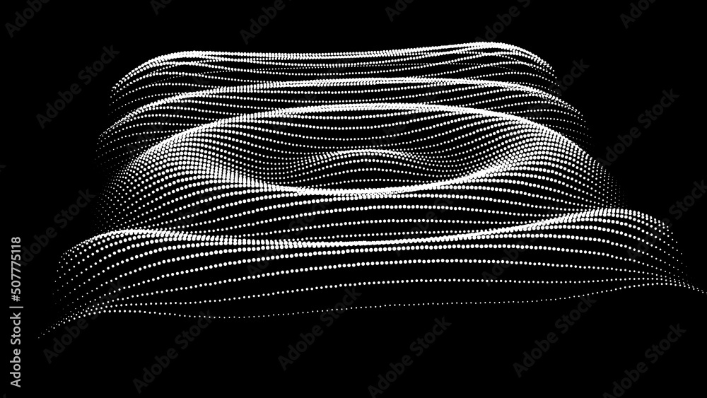 Sinusoidal formula distortion sine wave and waveform. Graph of a 3d ...