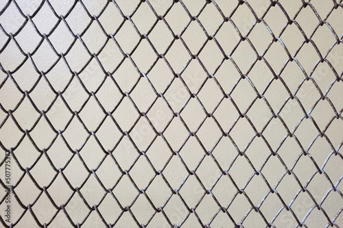 close up of metal net for background