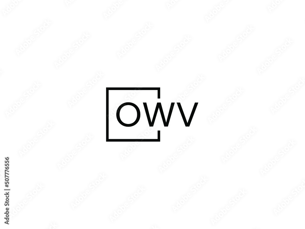 OWV letter initial logo design vector illustration
