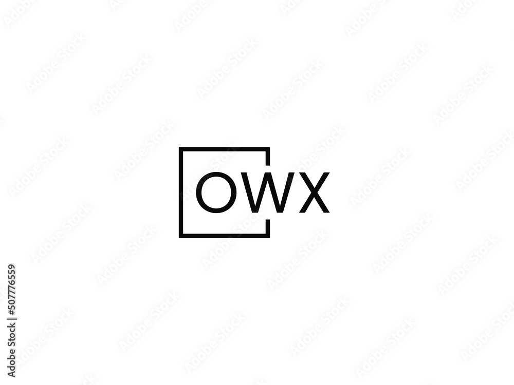 OWX letter initial logo design vector illustration