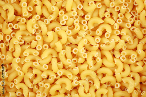 Tableau sur toile Macaroni pasta closeup background or wallpaper