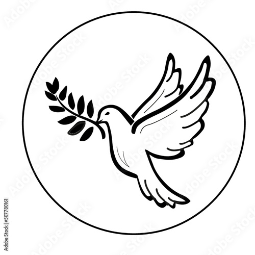 Logo colombe de la paix photo