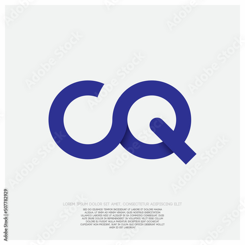 Letter CQ logo design for your brand identity photo