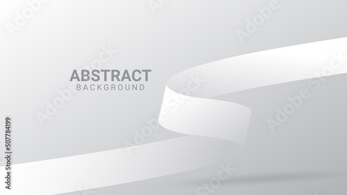 elegant geometric abstract background with rolled paper