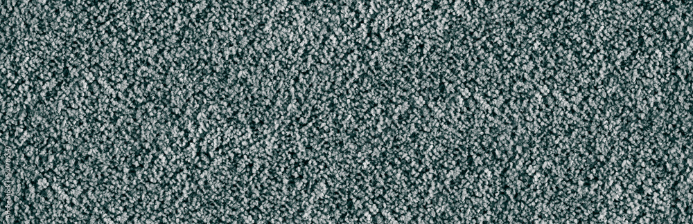 Fototapeta premium Texture of black and white carpet. Panorama. View from above.