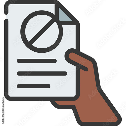 Hand In Resignation Icon
