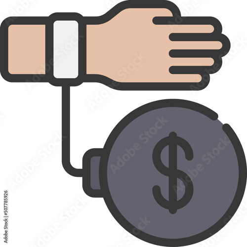 Tied To Debt Icon