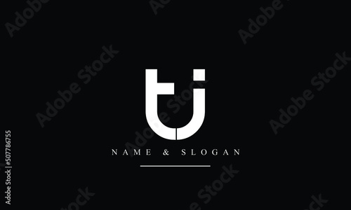 TI, IT, T, I abstract letters logo monogram