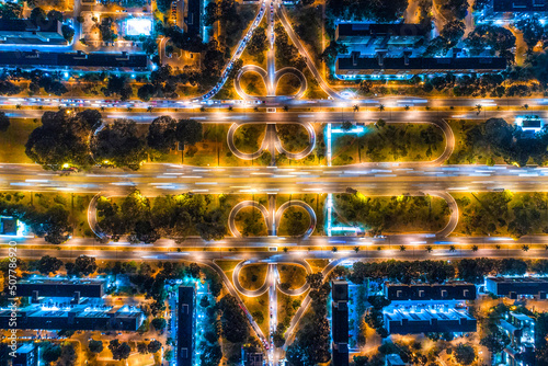 Brasília vista de cima luzes ruas