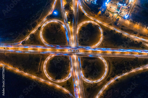 Brasília vista de cima luzes ruas