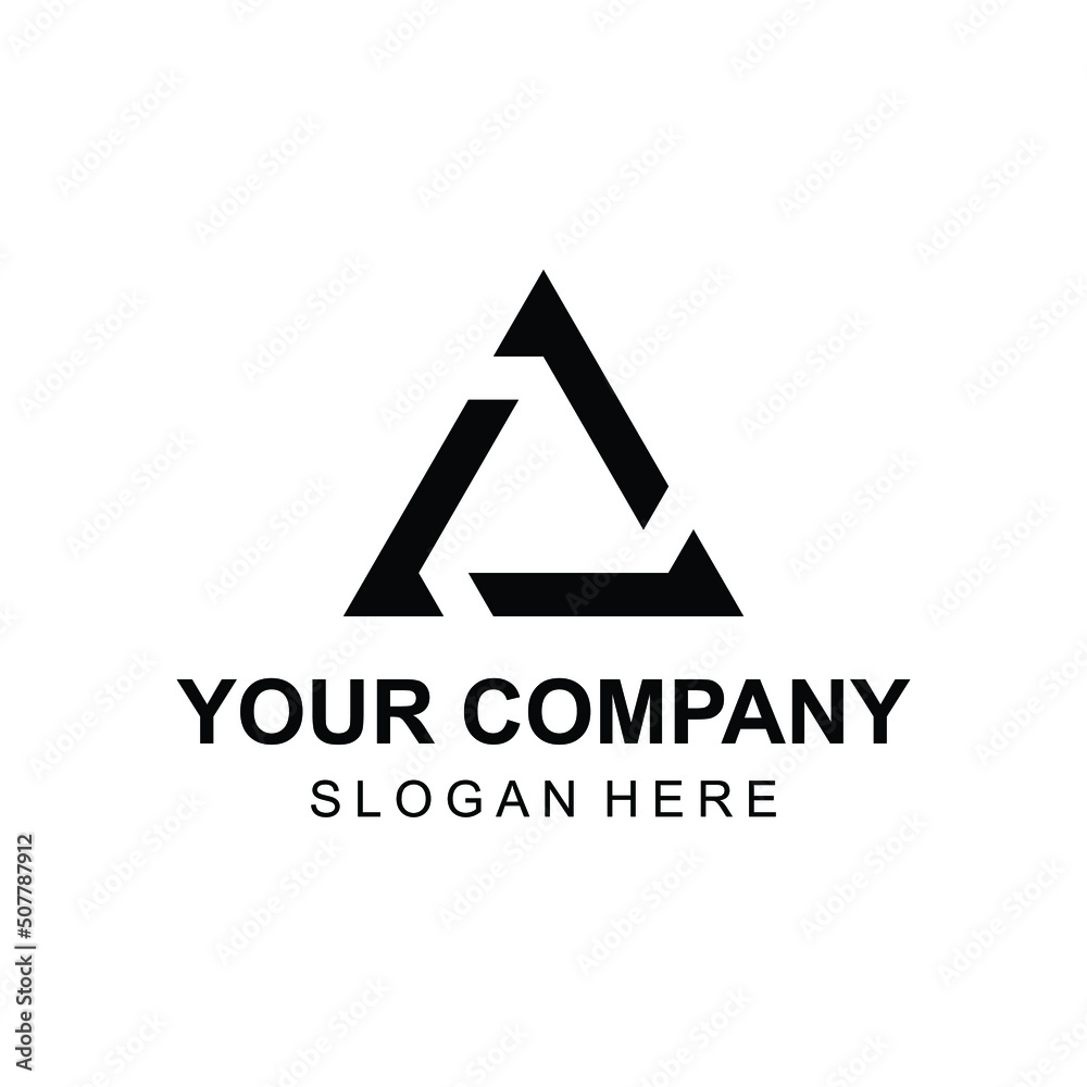 Modern abstract letter A recycle logo vector Modern abstract letter A recycle logo vector