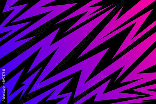 Abstract background with various sharp, zigzag and arrow pattern