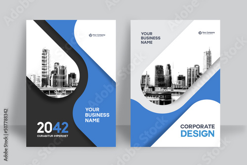 City Background Business Book Cover Design Template