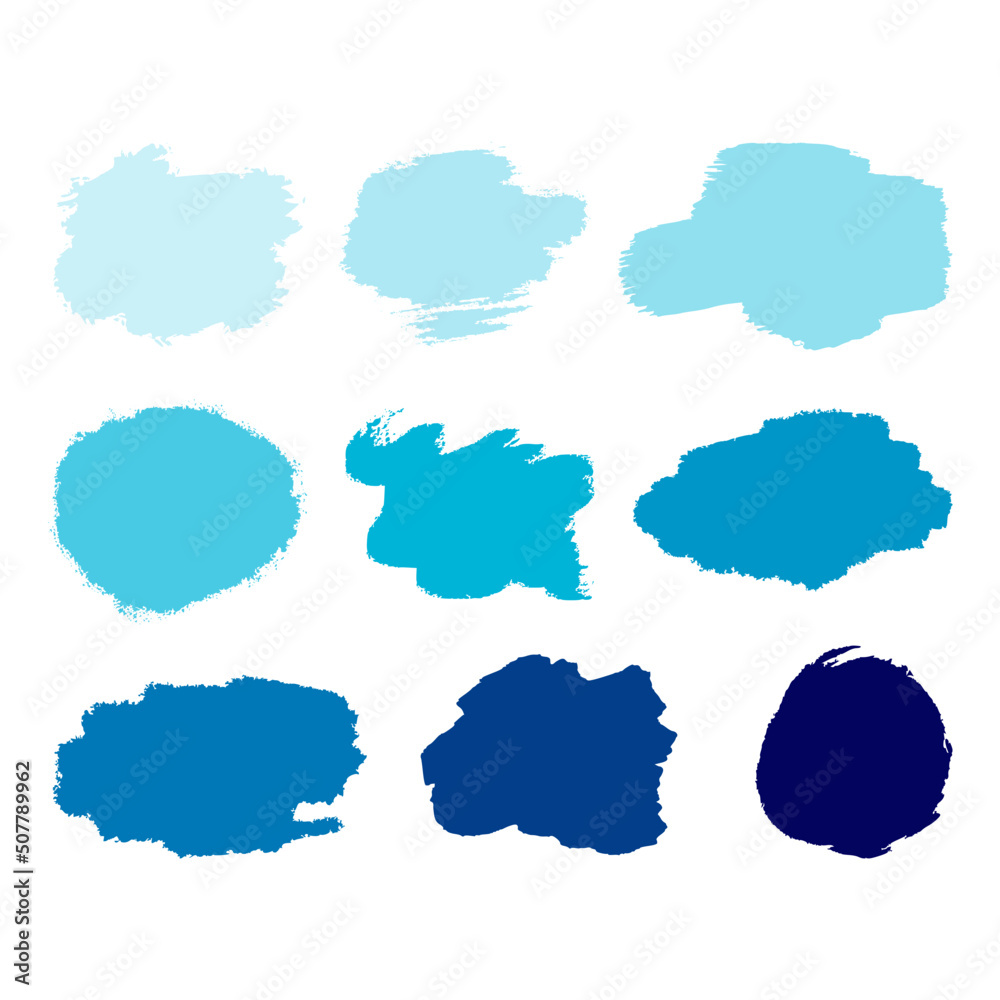 set of vector isolated blot light dark blue background spot set of vector isolated blot light dark blue background spot