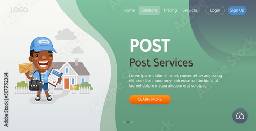 Post Website Template