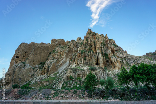 Cudi Gabar mountains Kasrik Pass and botan river between Cizre and Sirnak in South East Region of Turkey