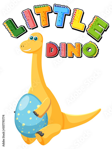 Cute apatosaurus dinosaur cartoon