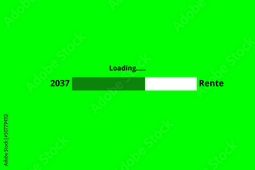 Loading knallig grün - Rente - 2038