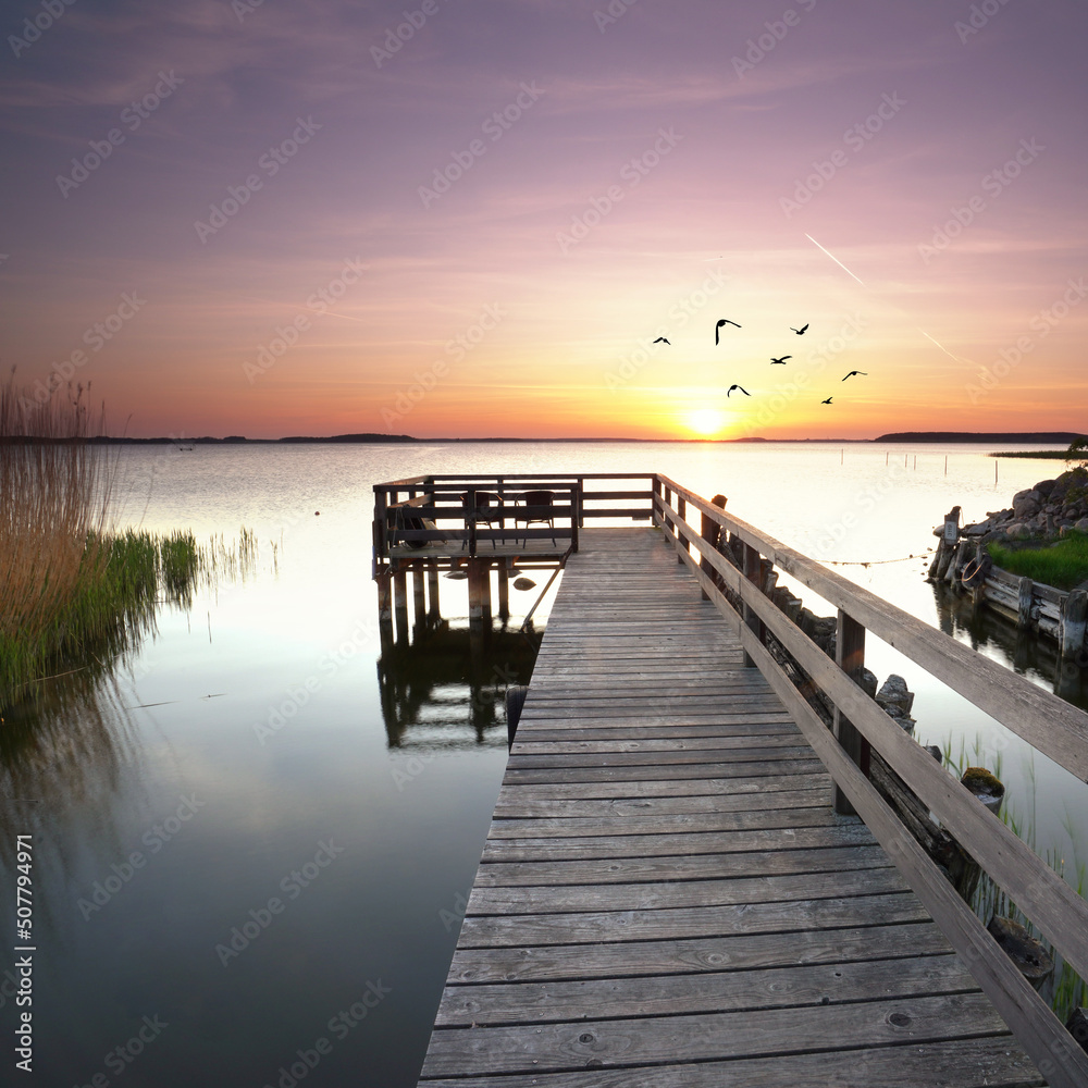 Steg am Achterwasser Steg am Achterwasser