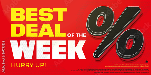 Best deal of week sale banner template