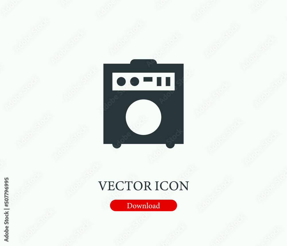 Amplifier vector icon. Editable stroke. Symbol in Line Art Style for Design, Presentation, Website or Mobile Apps Elements, Logo. Amplifier symbol illustration. Pixel vector graphics - Vector Amplifier vector icon. Editable stroke. Symbol in Line Art Style for Design, Presentation, Website or Mobile Apps Elements, Logo. Amplifier symbol illustration. Pixel vector graphics - Vector