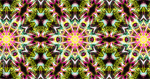 Abstract, futuristic and colorful pattern
