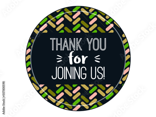 Thank you for joining sticker badge round