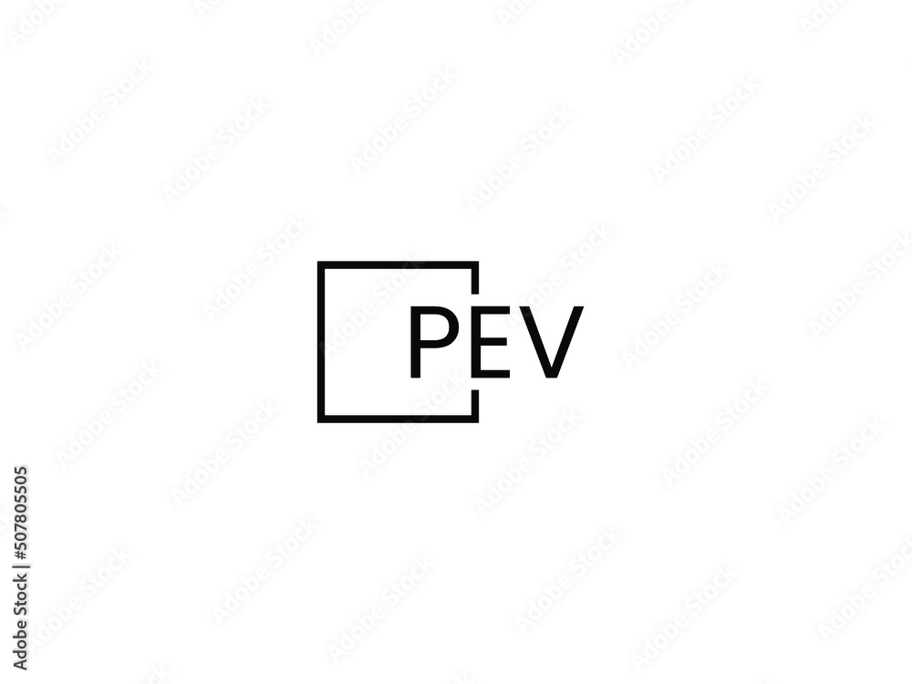 PEV Letter Initial Logo Design Vector Illustration PEV Letter Initial Logo Design Vector Illustration
