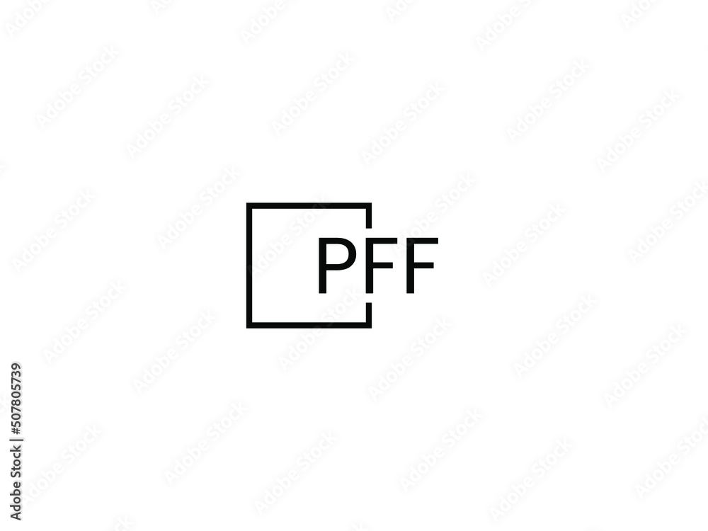 PFF Letter Initial Logo Design Vector Illustration PFF Letter Initial Logo Design Vector Illustration