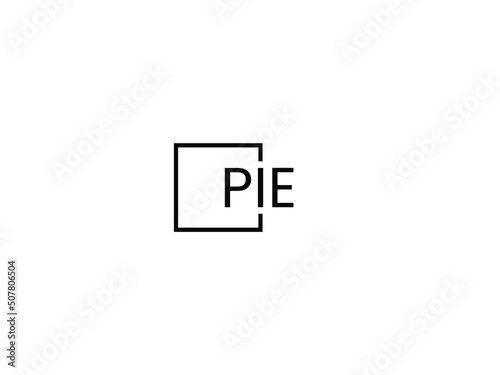 Free Download PIE Letter Initial Logo Design Vector Illustration - GFXLoad