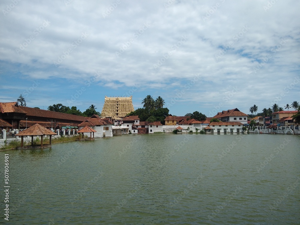 Sree Padmanabha Swamy temple, historic landmark in Thiruvananthapuram, Kerala