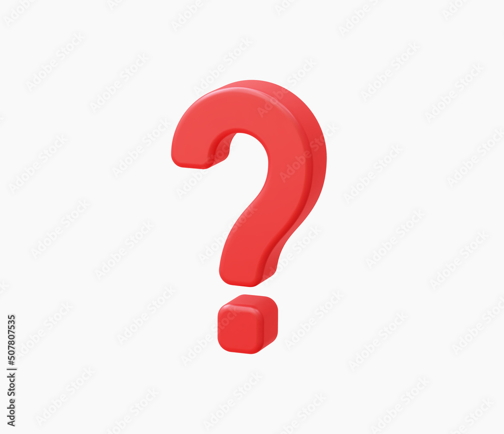 3d Realistic question mark vector Illustration 3d Realistic question mark vector Illustration