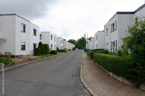 houses from the Bauhaus architecture in Dessau and Weimar © denis
