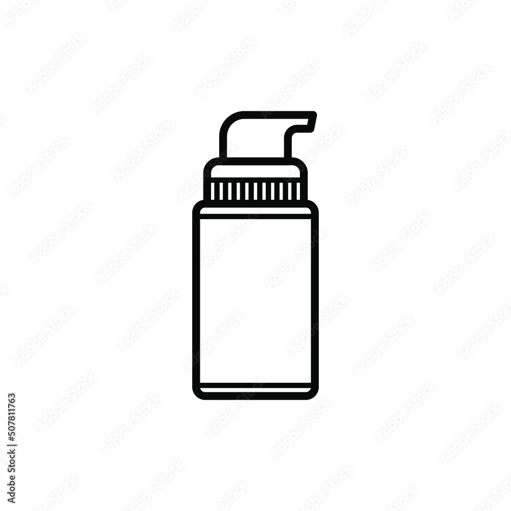 Shampoo bottle isolated icon design template