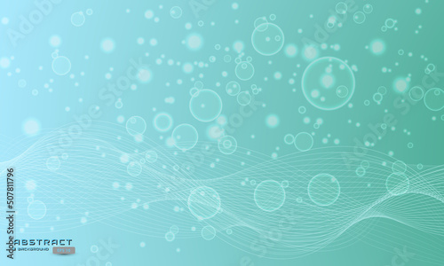 abstract bubble blue background