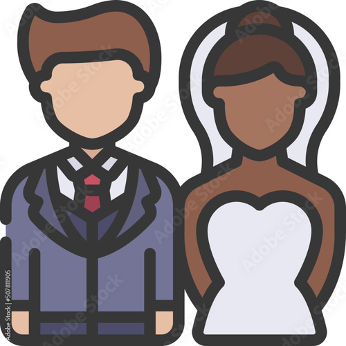 Bride And Groom Icon