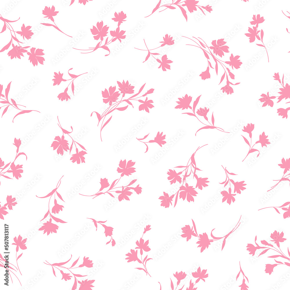custom made wallpaper toronto digitalSeamless and beautiful flower illustration pattern,