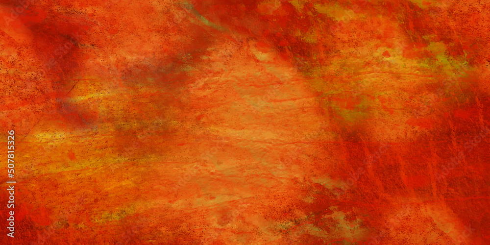 Orange and red stone marble concrete cement wall and grungy texture background grunge background with space for texture.