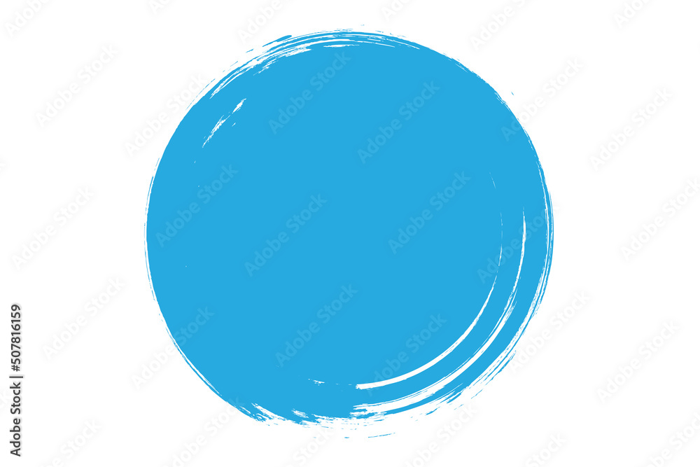 Circle grunge stamp. Round vector isolated on white background. Blue stamp vector. For grunge badge, seal, ink and stamp design template. Round grunge hand drawn circle shape, vector Circle grunge stamp. Round vector isolated on white background. Blue stamp vector. For grunge badge, seal, ink and stamp design template. Round grunge hand drawn circle shape, vector