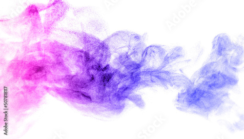 pink purple blue dust powder explosion. 