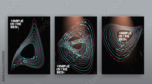 Quadro su tela Simple is the best, neon liquid paint splash in retro the 90s and 80s style