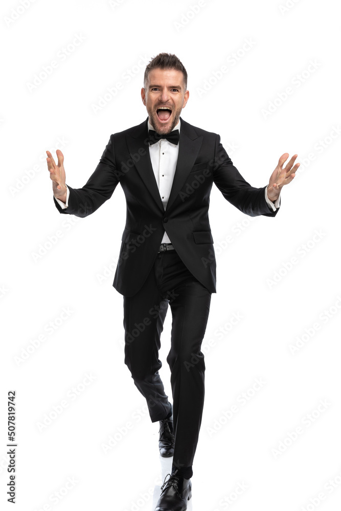 businessman screaming out loud and celebrating success businessman screaming out loud and celebrating success