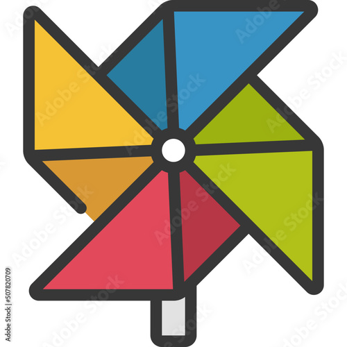 Toy Windmill Icon