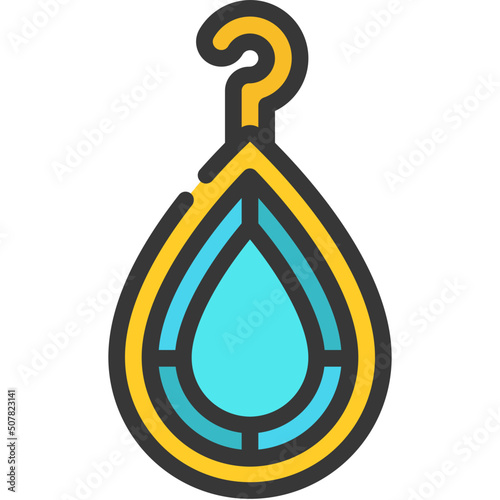 Droplet Gem Earring Icon