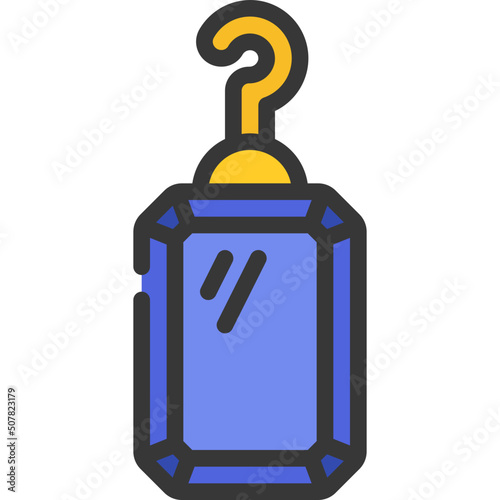 Rectangle Gem Earring Icon