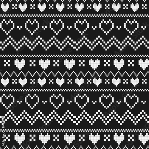 Decorative ornamental seamless vector pattern background
