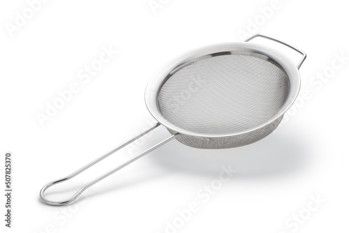 Metal sieve isolated on a white background