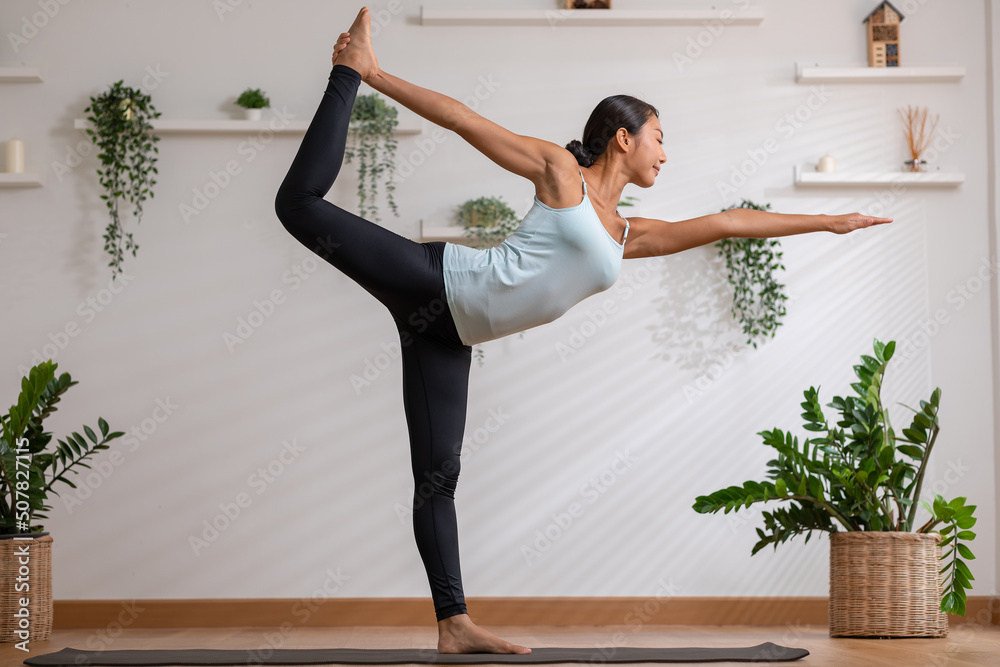 Natarajasana, Lord of the Dance Pose Stock Image - Image of lord, easy:  66274921